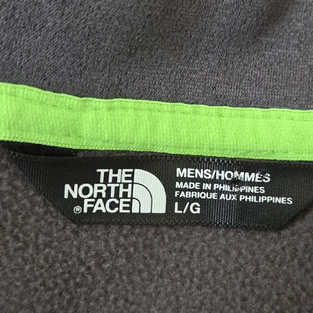 THE NORTH FACE Flash Dry XD 1/2 Zip Pullover Fleece Gray Jacket Men's L SEE DESC